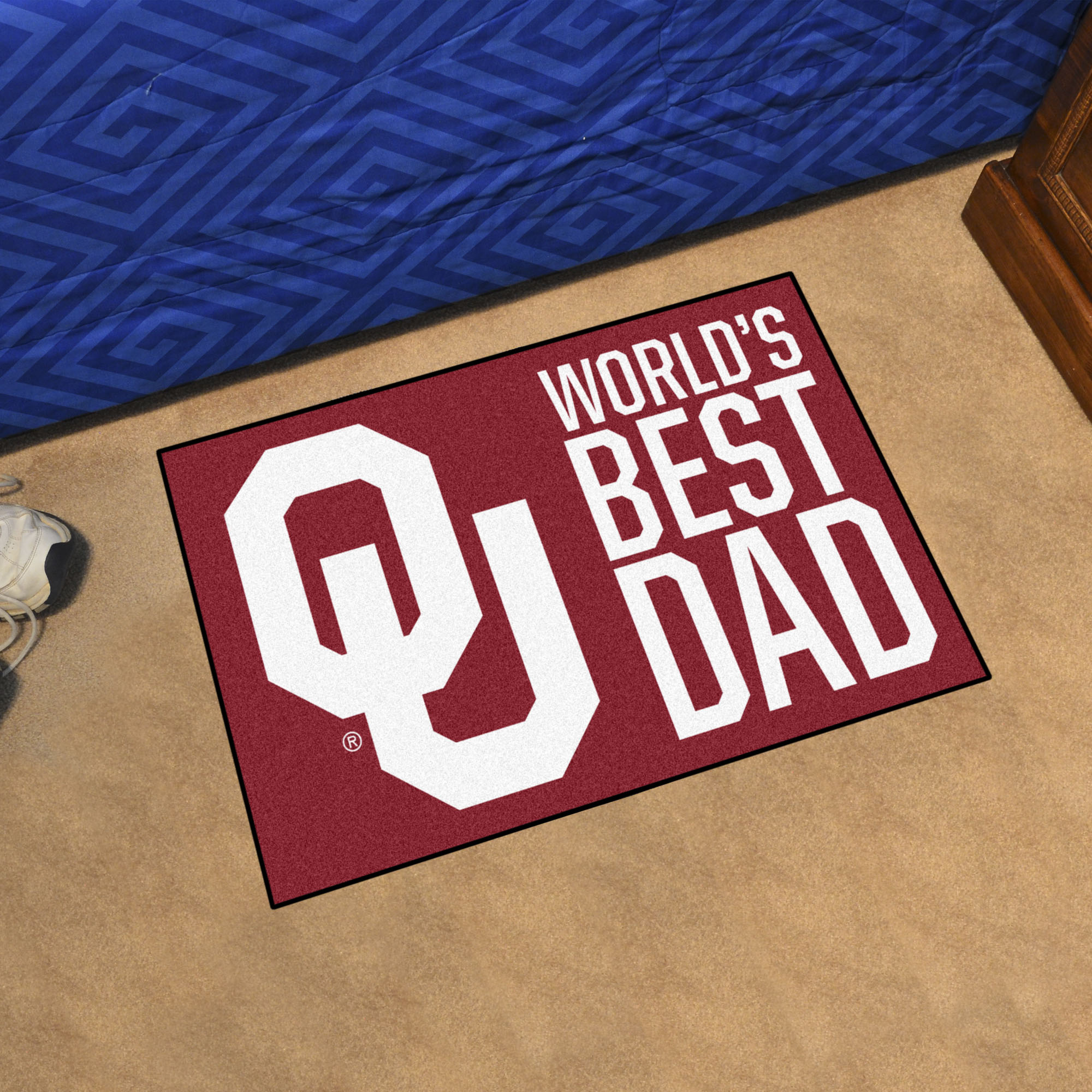 Oklahoma Worldâ€™s Best Dad Starter Doormat - 19 x 30