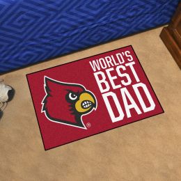 Louisville Cardinals World’s Best Dad Starter Doormat - 19 x 30