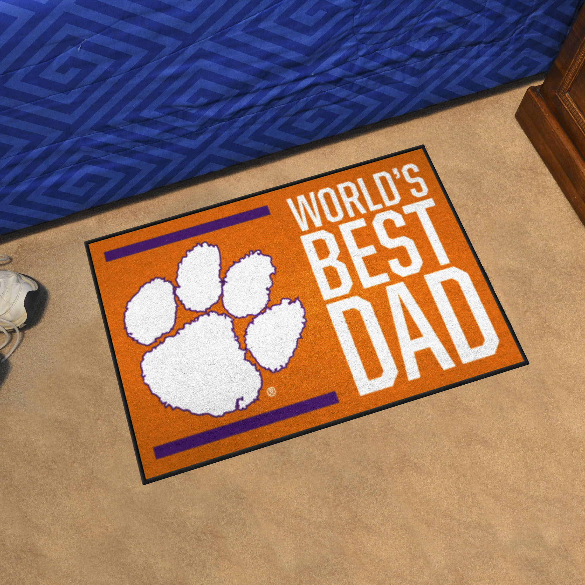 Clemson Worldâ€™s Best Dad Starter Doormat - 19 x 30