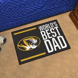 Missouri Tigers World’s Best Dad Starter Doormat - 19 x 30