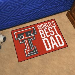 Texas Tech Red Raiders Worldâ€™s Best Dad Starter Doormat - 19 x 30