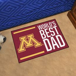 U of M World's Best Dad Starter Doormat - 19 x 30
