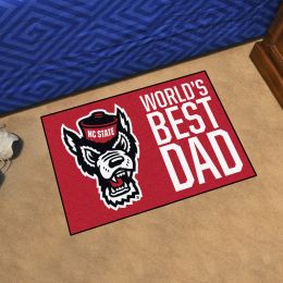 North Carolina State Wolfpack Worldâ€™s Best Dad Starter Doormat - 19 x 30