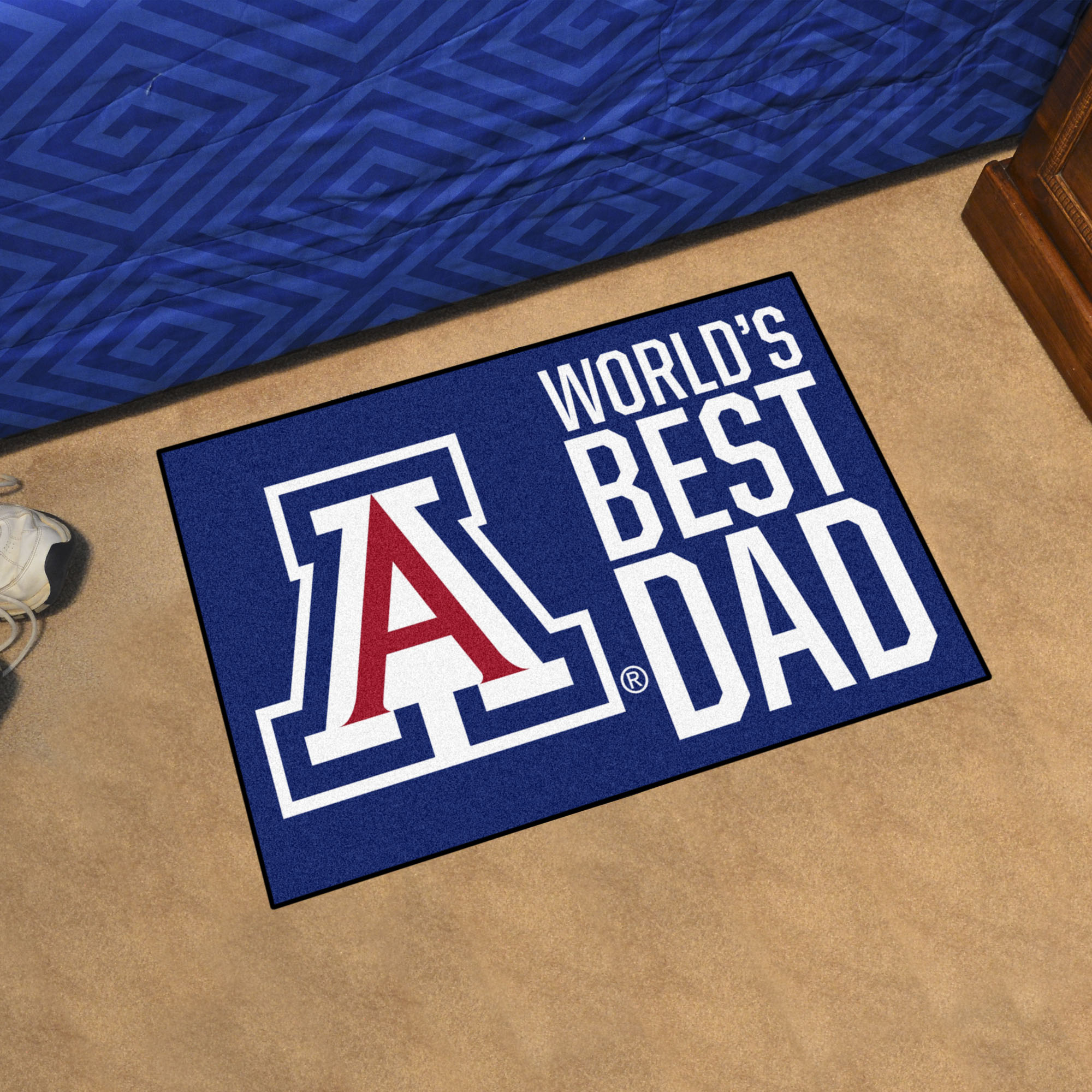 Arizona Wildcats Worldâ€™s Best Dad Starter Doormat - 19 x 30