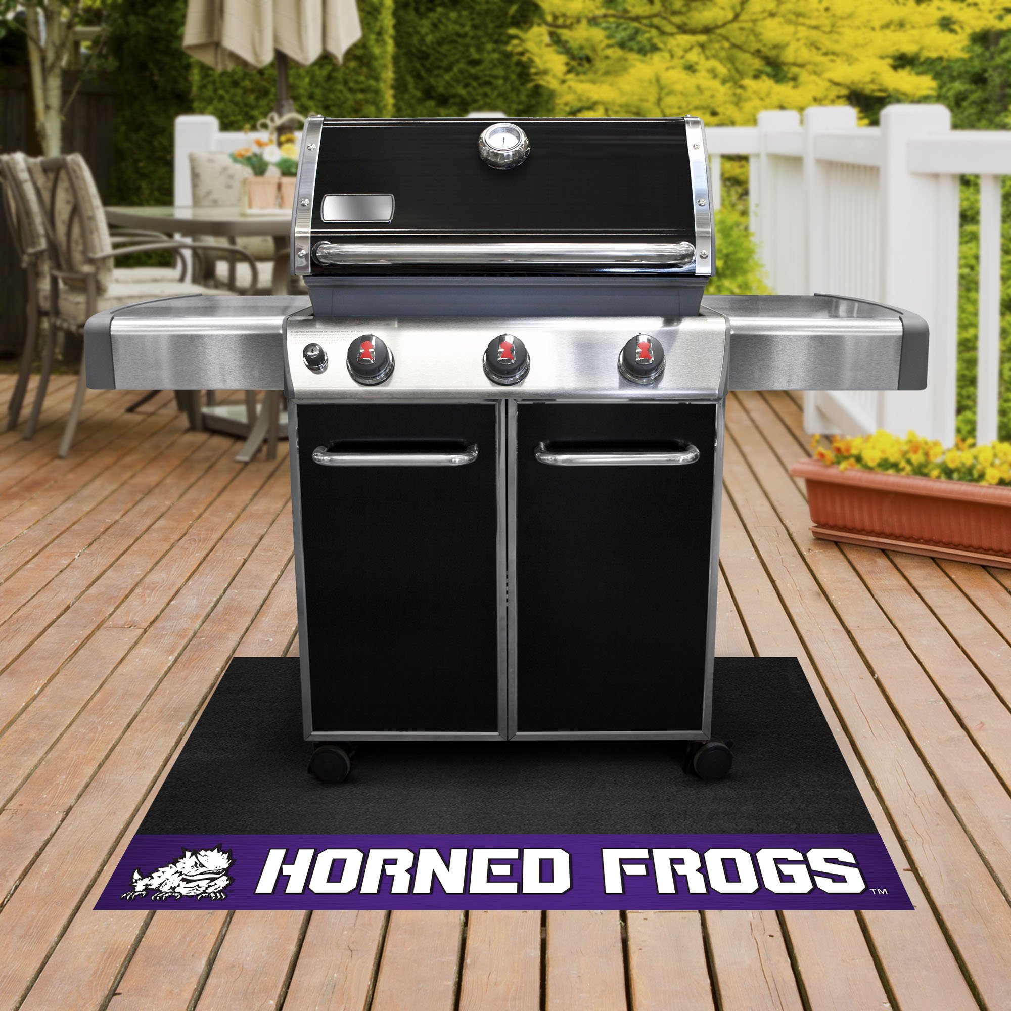 TCU Horned Frogs Grill Mat - Vinyl 26" x 42"