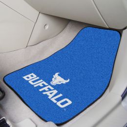 Buffalo Bulls 2pc Carpet Floor Mat Set - Logo