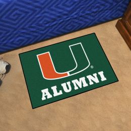 Miami Hurricanes Alumni Starter Doormat - 19 x 30