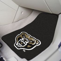 Oakland University 2pc Carpet Car Mat Set - Nylon & Vinyl