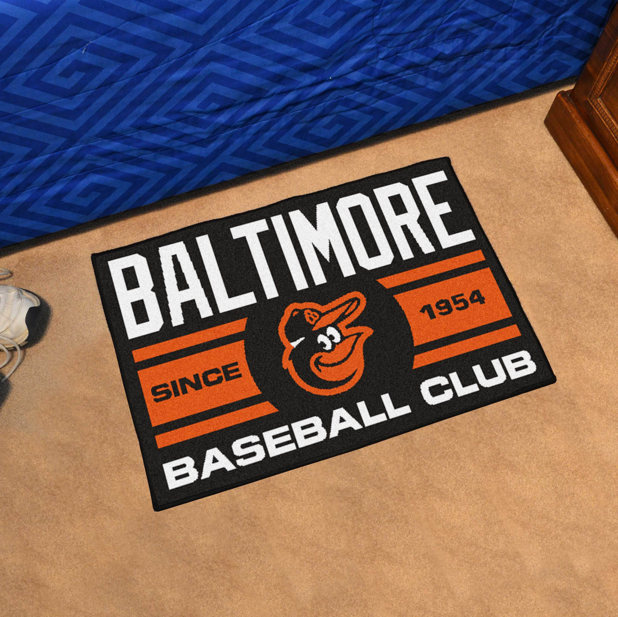 Baltimore Orioles Baseball Club Doormat â€“ 19 x 30