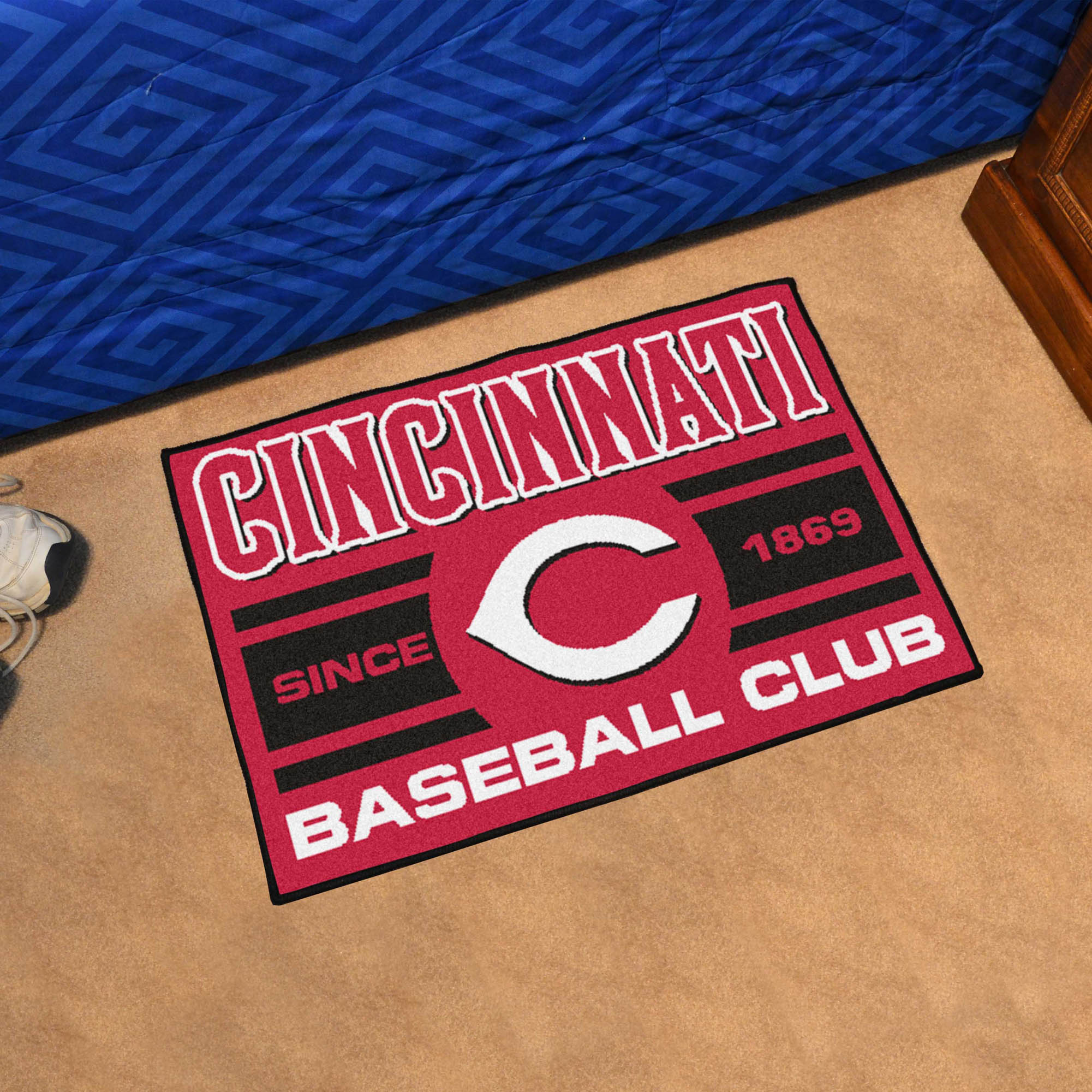 Cincinnati Reds Baseball Club Doormat â€“ 19 x 30