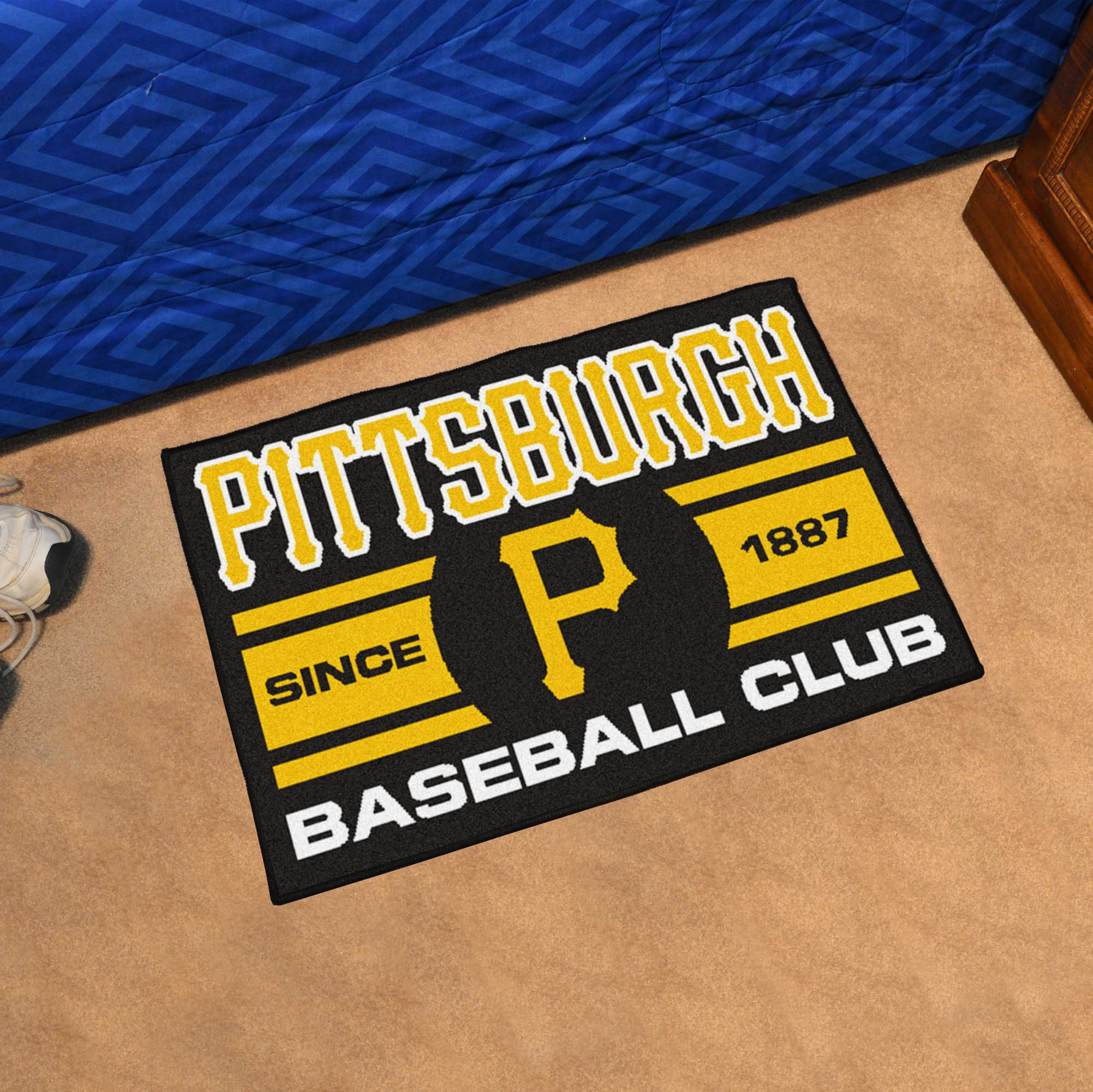 Pittsburgh Pirates Baseball Club Doormat – 19 x 30