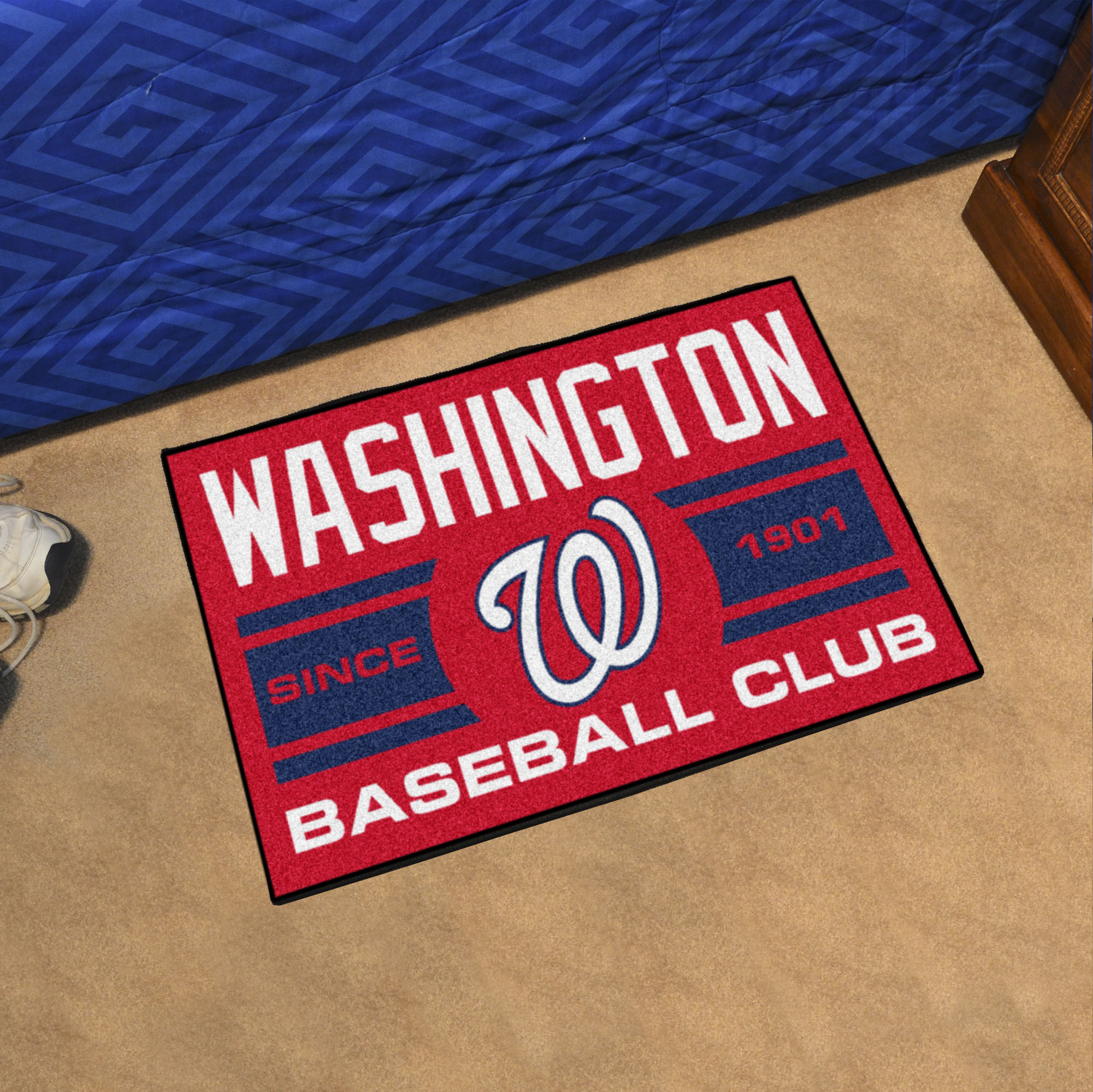 Washington Nationals Baseball Club Doormat â€“ 19 x 30