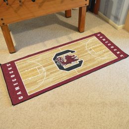 South Carolina Basketball Court Runner Mat - Nylon 30" x 72"