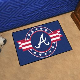 Atlanta Braves Patriotic Starter Mat - 19 x 30