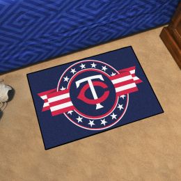 Minnesota Twins Patriotic Starter Mat - 19 x 30