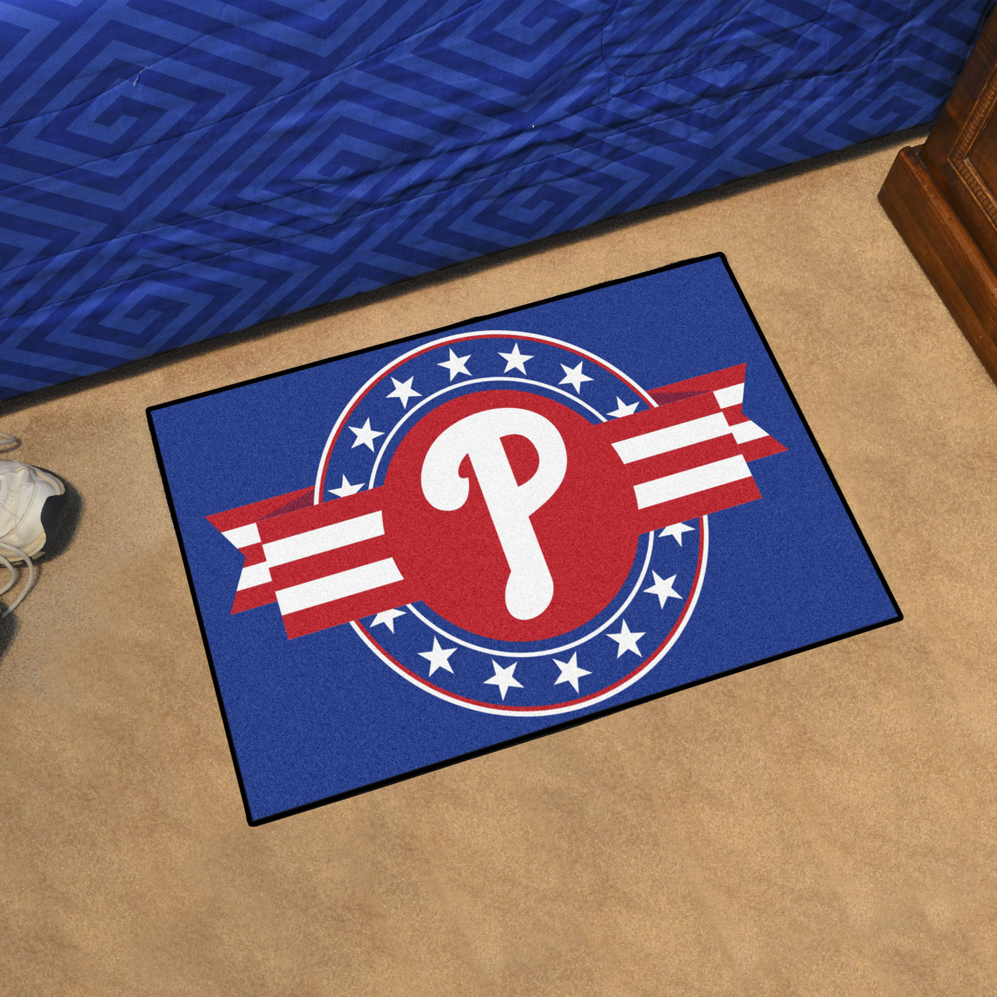 Philadelphia Phillies Patriotic Starter Mat - 19 x 30