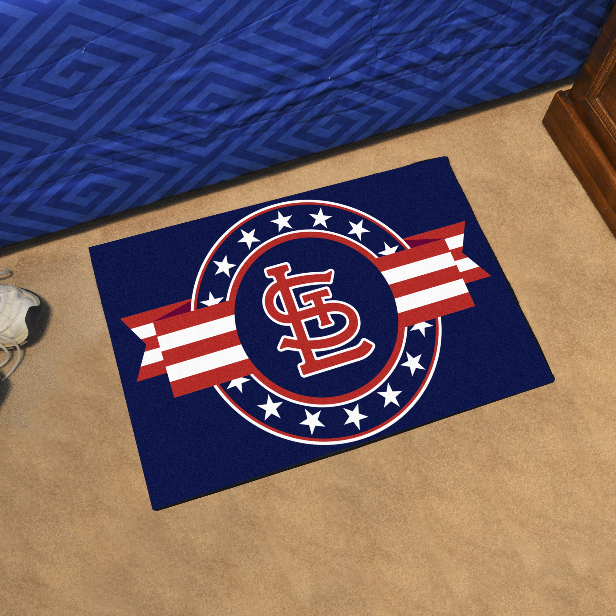 MLB - St. Louis Cardinals Patriotic Starter Doormat - 19"x30"