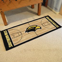 Southern Miss Basketball Court Runner Mat - Nylon 30" x 72"