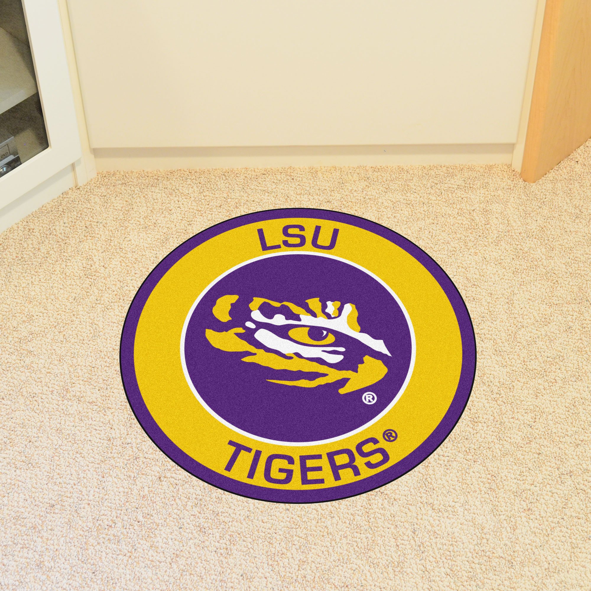 Louisiana State University Tigers Logo Roundel Mat 27"
