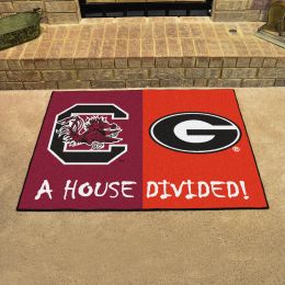 South Carolina - Georgia House Divided Mat - 34 x 45