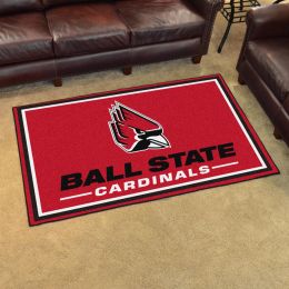 Ball State University Cardinals Area Rug - 4' x 6' Nylon