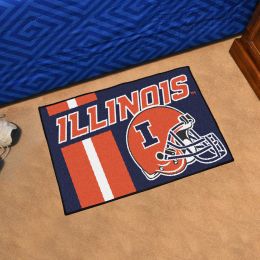 University of Illinois Helmet Starter Doormat - 19" x 30"
