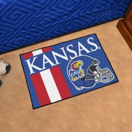 University of Kansas Helmet Starter Doormat - 19" x 30"