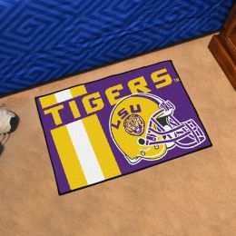 Louisiana State University Helmet Inspired Starter Doormat