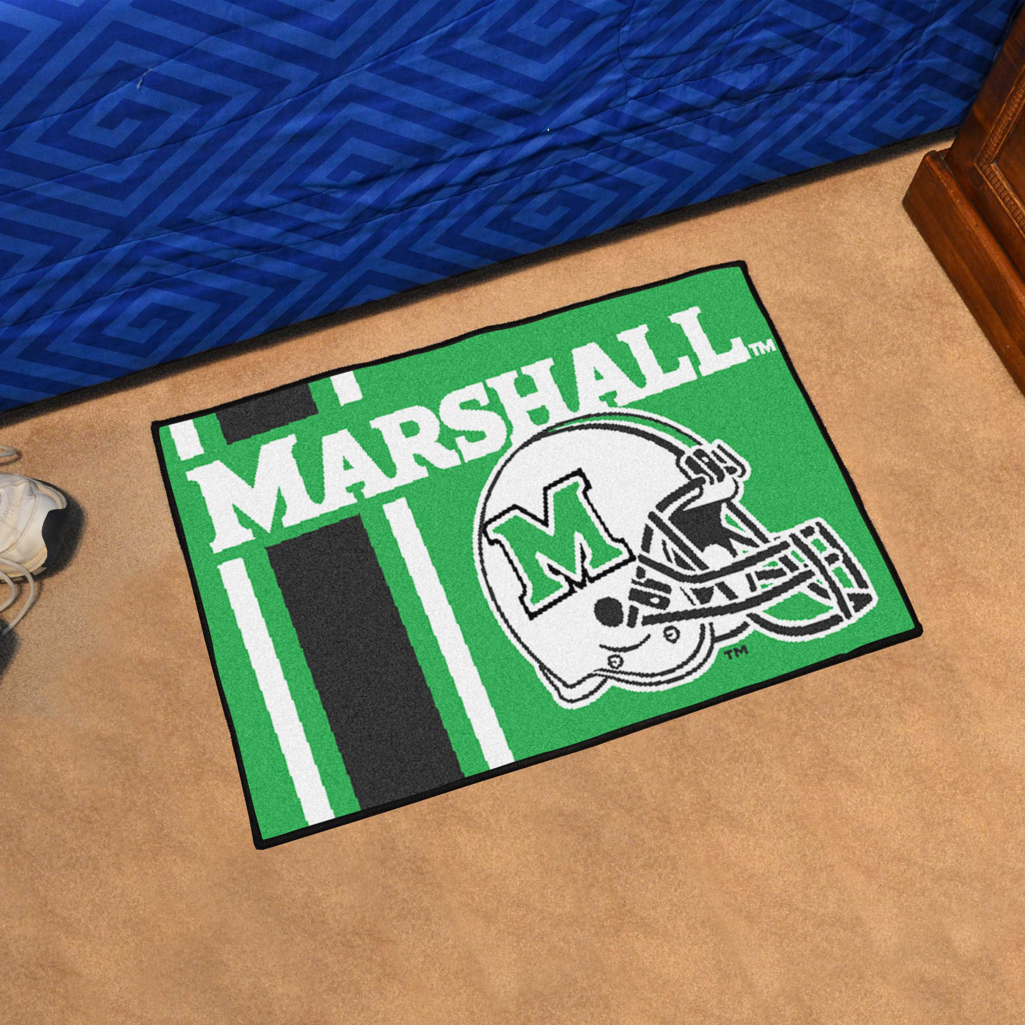 Marshall University Helmet Starter Doormat - 19" x 30"