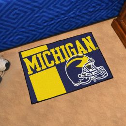 University of Michigan Helmet Starter Doormat - 19" x 30"