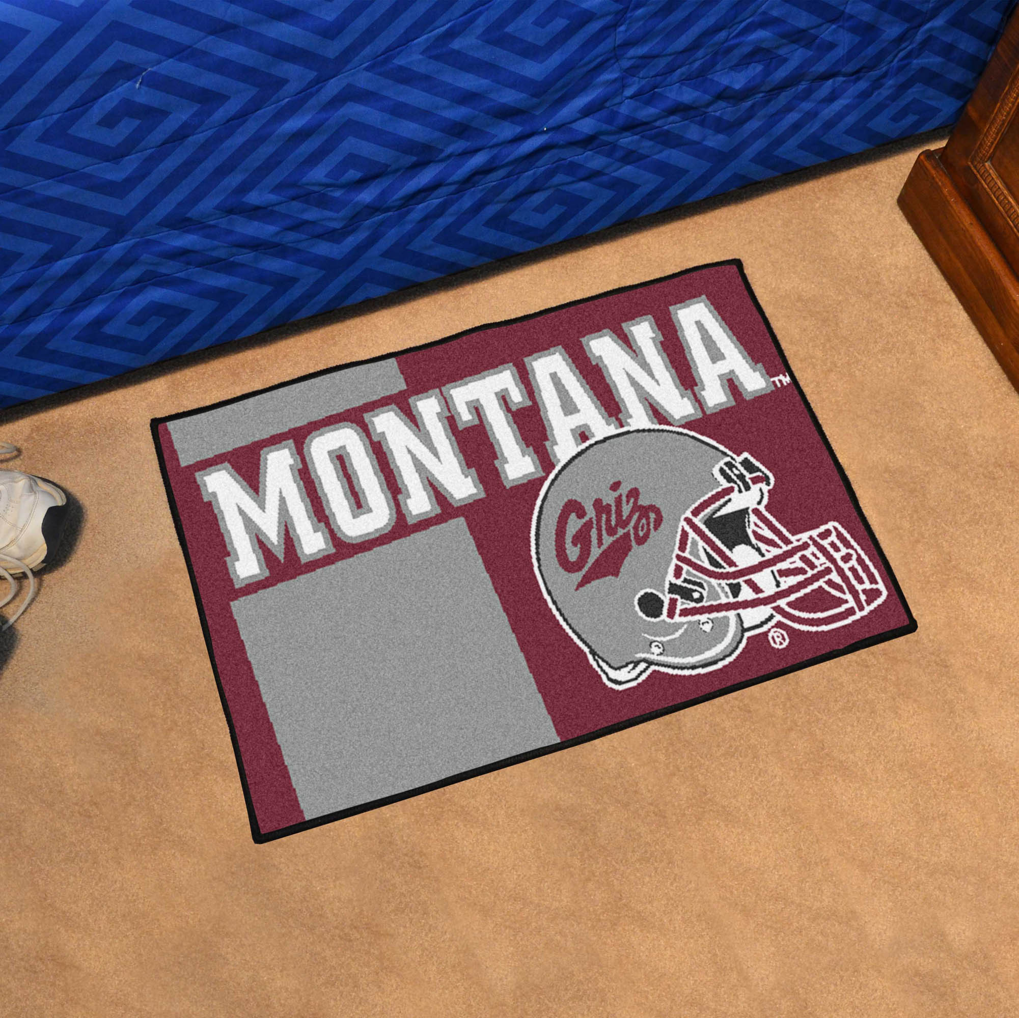University of Montana Helmet Starter Doormat - 19" x 30"