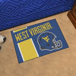 WVU Helmet Starter Doormat - 19 x 30