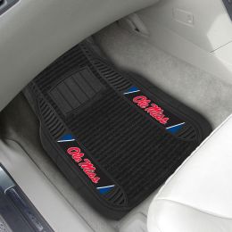 University of Mississippi Deluxe Car Mat Set - Vinyl & Carpet