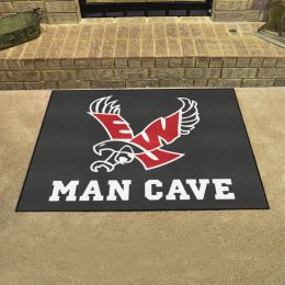 EWU Eagles Black Man Cave All Star Mat - 34 x 44.5