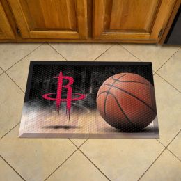 Houston Rockets Scrapper Doormat - 19 x 30 rubber