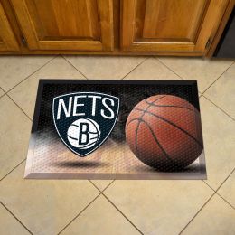 Brooklyn Nets Scrapper Doormat - 19 x 30 rubber