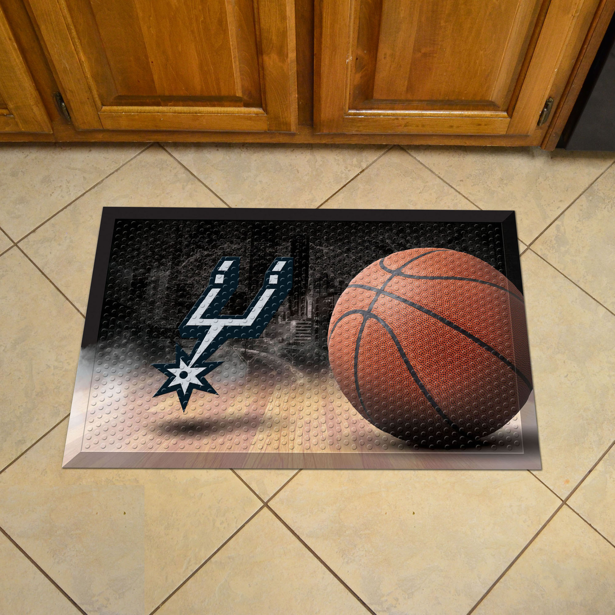 San Antonio Spurs Scrapper Doormat - 19 x 30 rubber