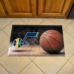 Utah Jazz Scrapper Doormat - 19 x 30 rubber