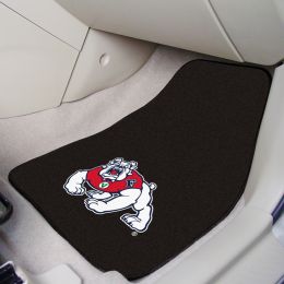 Fresno State Bulldogs 2pc Carpet Floor Mat Set - Mascot