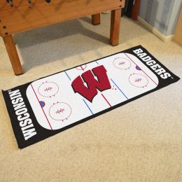 Wisconsin Badgers Hockey Rink Runner Mat x 29.5 x 72