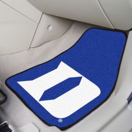 Duke Blue Devils "D" Logo 2pc Carpet Floor Mat Set - Nylon