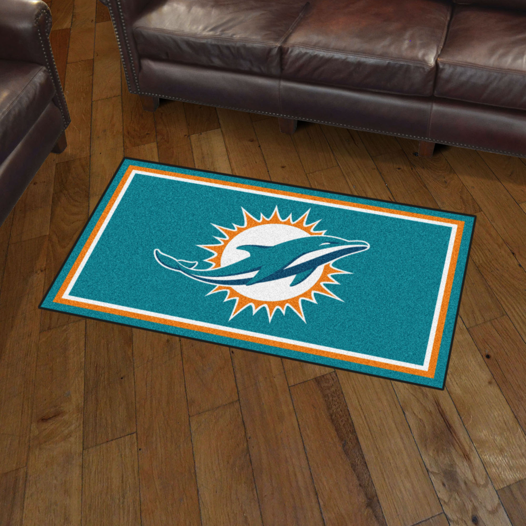 Miami Dolphins Area rug - 3â€™ x 5â€™ Nylon