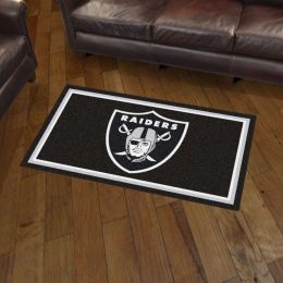 Oakland Raiders Area rug - 3â€™ x 5â€™ Nylon