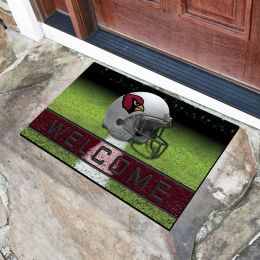 Arizona Cardinals Flocked Rubber Doormat - 18 x 30