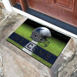 Dallas Cowboys Flocked Rubber Doormat - 18 x 30