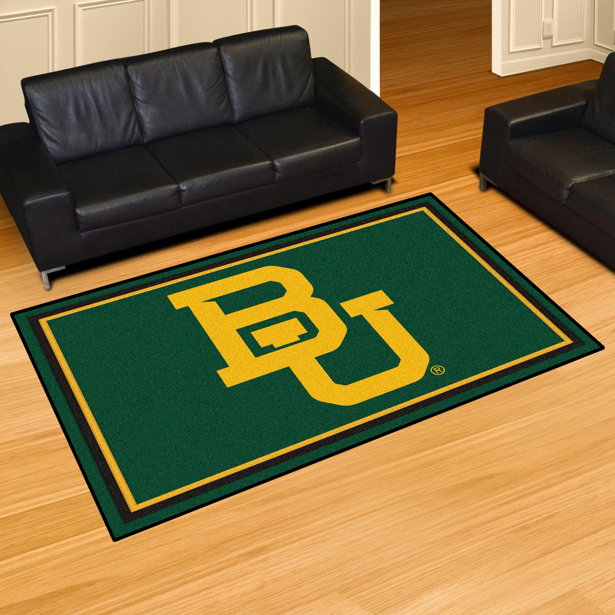 Baylor University Area Rug â€“ Nylon 5â€™ x 8â€™