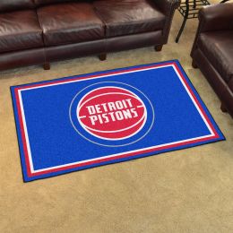 Detroit Pistons Area Rug - Nylon 4â€™ x 6â€™