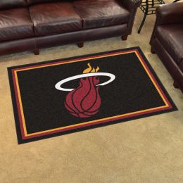 Miami Heat Area Rug - Nylon 4â€™ x 6â€™