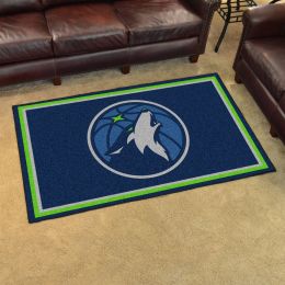 Minnesota Timberwolves Area Rug - Nylon 4â€™ x 6â€™