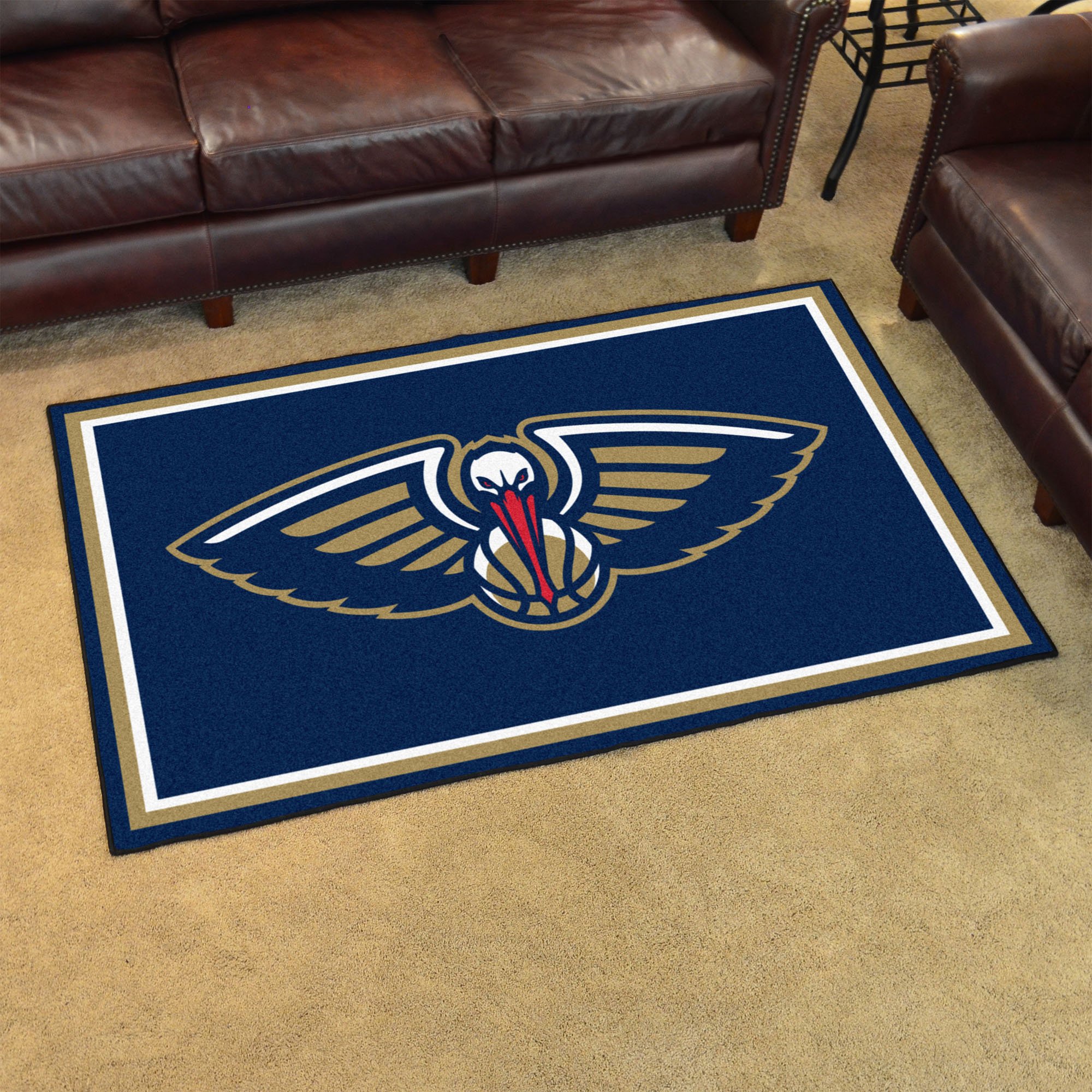 New Orleans Pelicans Area Rug Nylon 4’ x 6’